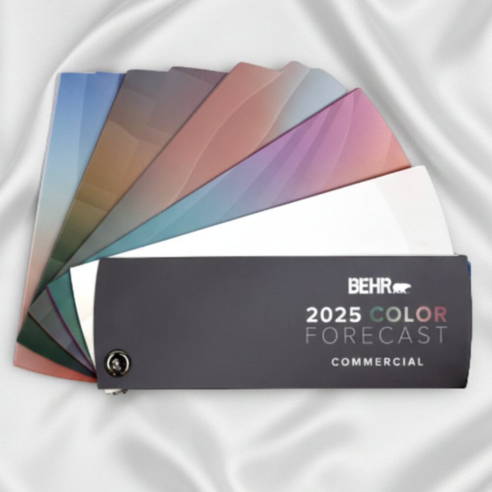 BEHR 2025 Color Forecast Commercial Paint Color Swatch Book Fan Deck